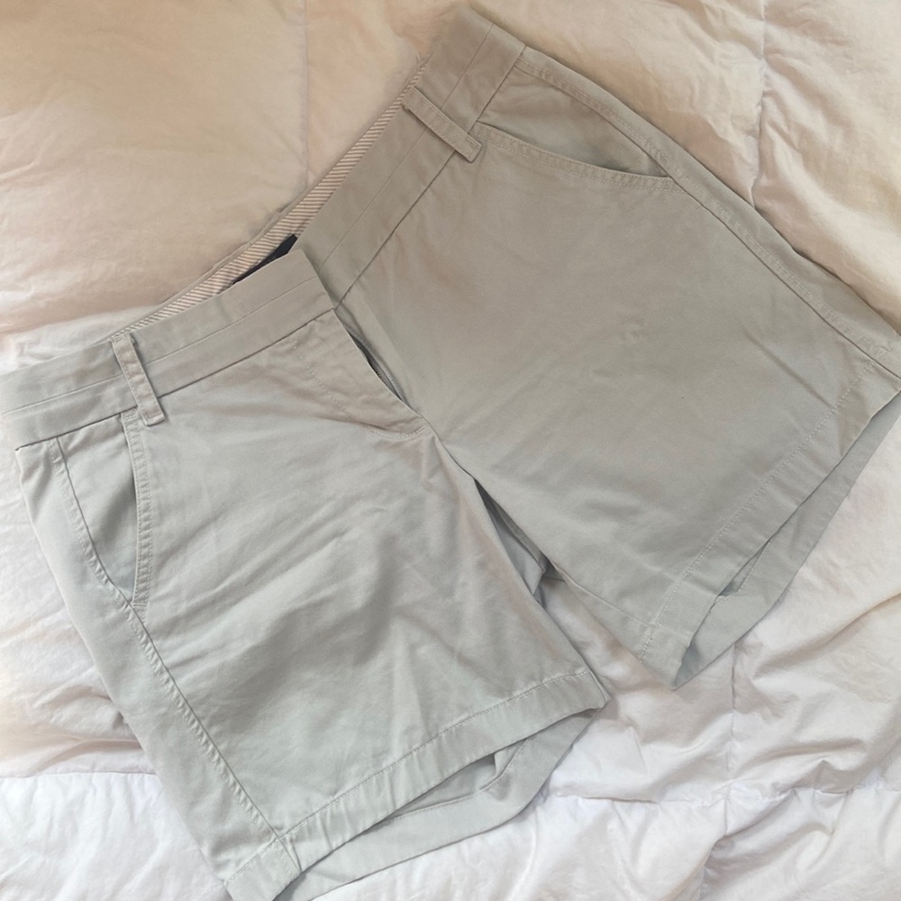 J.Crew Chino shorts. Size 8. Color: stone 100% cotton